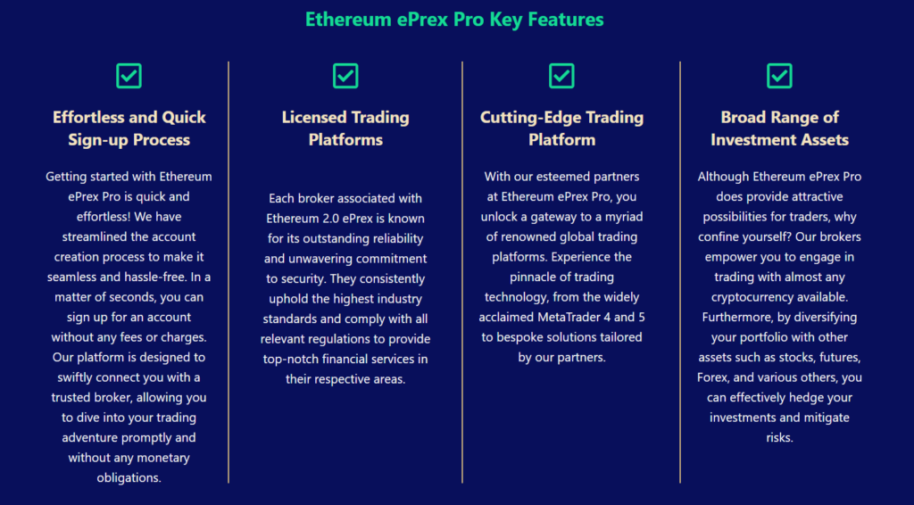 Ethereum ePrex Pro - belangrijkste kenmerken