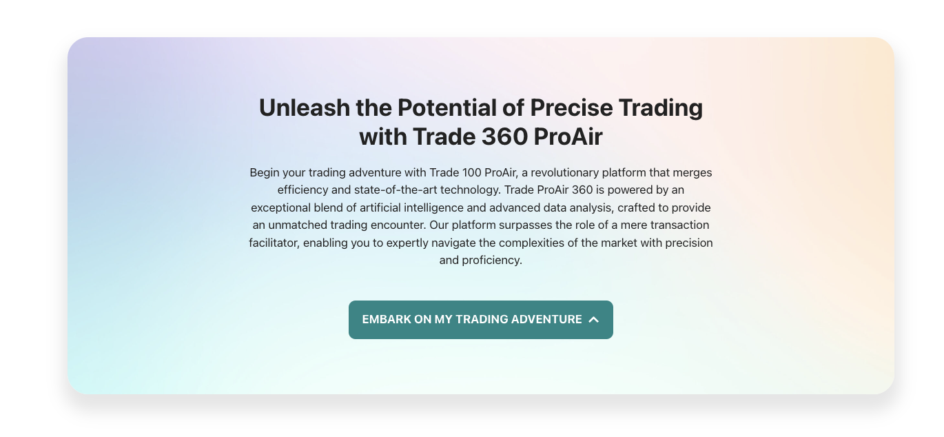 Trade ProAir App - trade