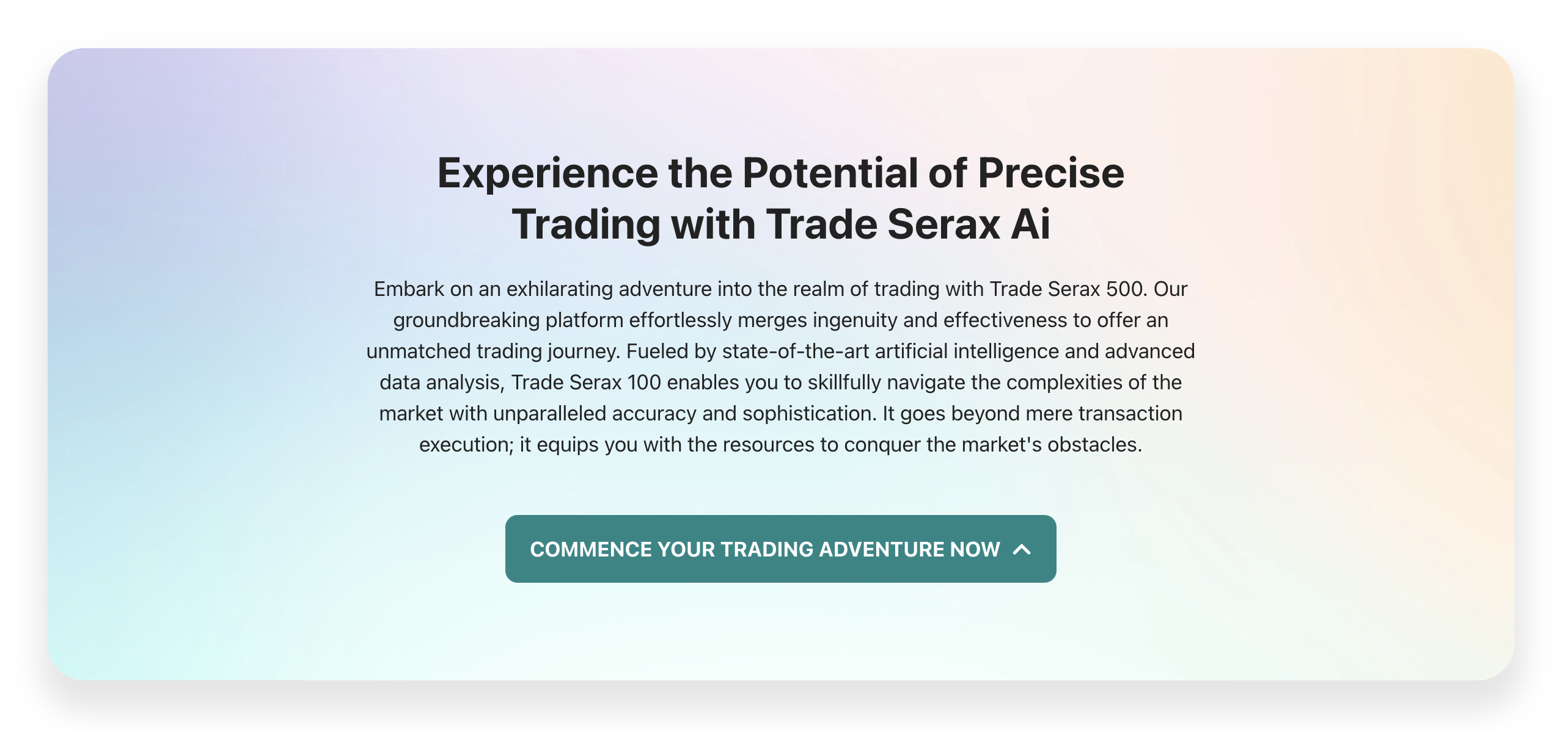 Trade Serax 500 (v 100) - crypto