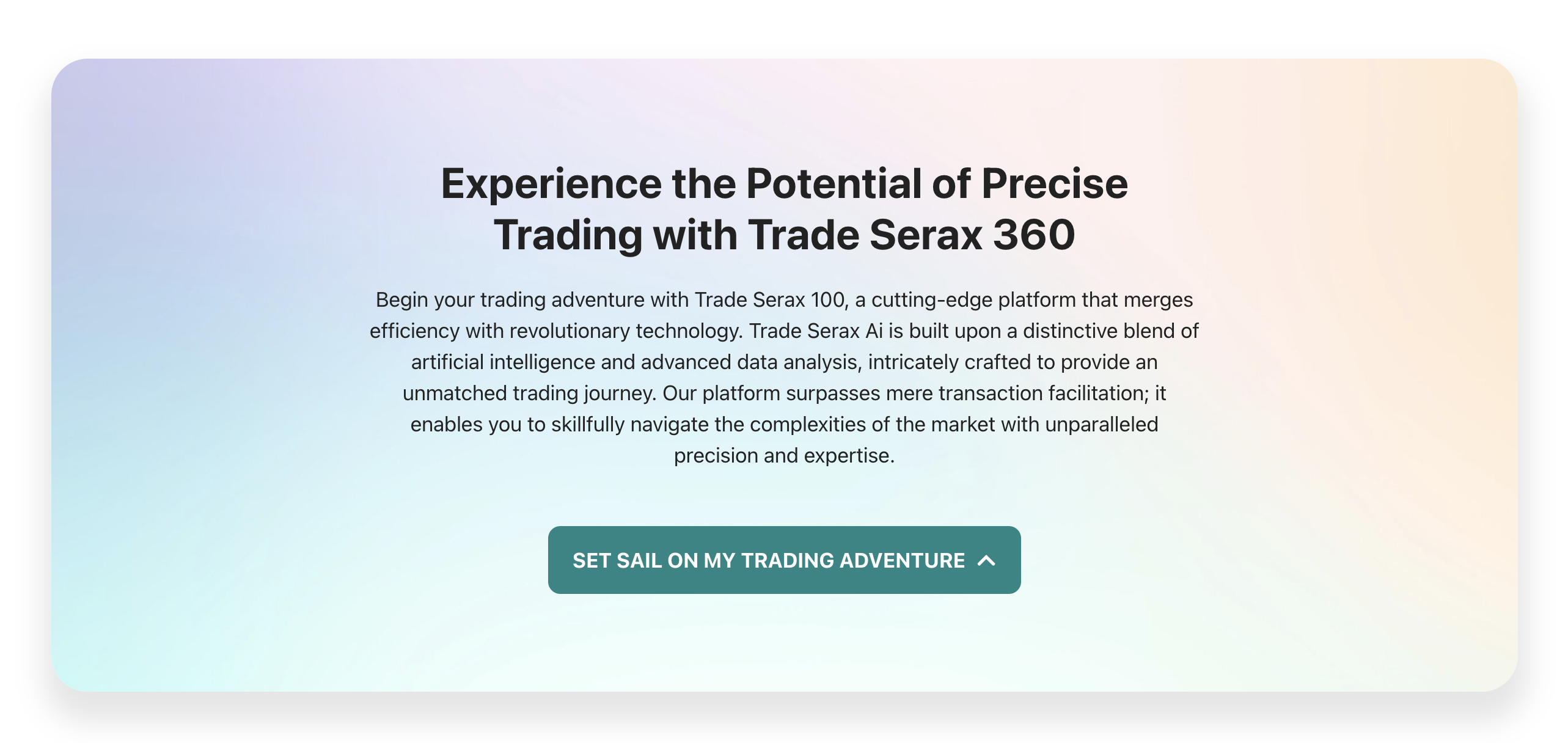 Trade Serax X1 (V 11.0)