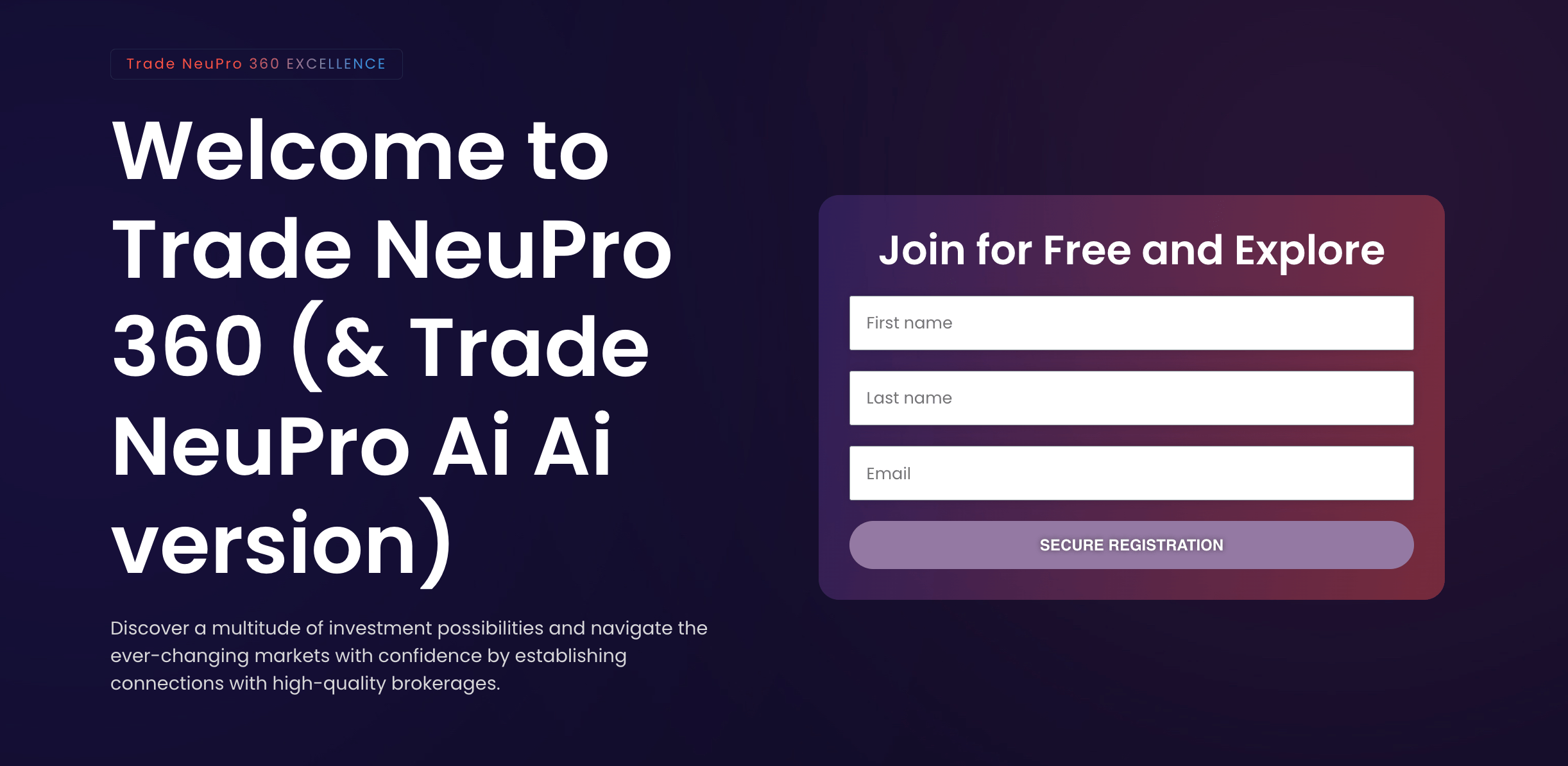 Trade NeuPro 360 (Pro) - main