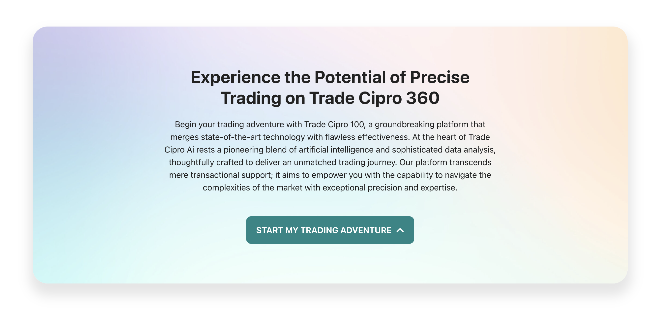 Trade Cipro 360 (V 100)