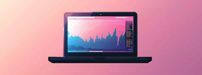 Trading by laptop in digital