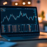 Trading Desk with Evening View