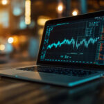 Laptop with Financial Analysis
