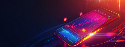 Futuristic Mobile Trading Interface Futuristic Mobile Trading Interface
