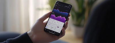 Night Trading on Mobile Screen Night Trading on Mobile Screen